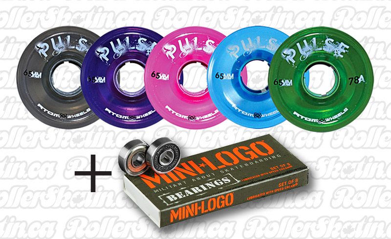 ATOM Pulse Outdoor Wheels 8-Pack+BIONIC Bearings Installed!