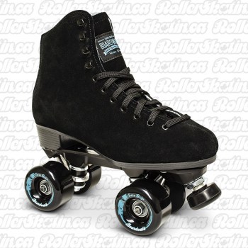 SURE-GRIP BOARDWALK Black Suede Outdoor Roller Skate