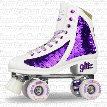CRAZY DISCO GLITZ Amethyst Roller Skates