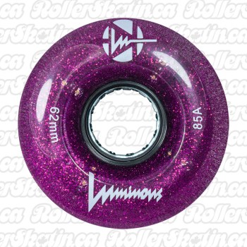 Luminous Light-Up Indoor/Outdoor Purple Haze Glitter 85A Wheels!