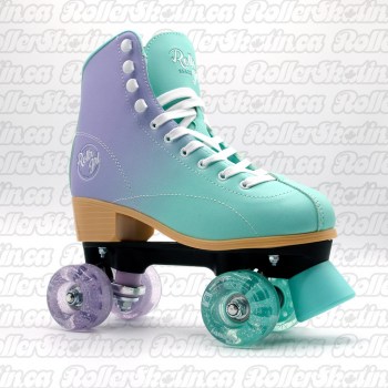 Rollr Grl Lilly Mint/Purple Outdoor Roller Skates!