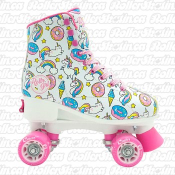Rollr Grl Ella Donut Skate Adjustable size 12-2 OR 3-6