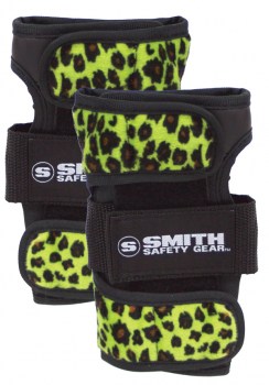 SMITH Scabs Wrist Guards GREEN LEOPARD