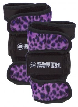 SMITH Scabs Wrist Guards PURPLE LEOPARD
