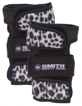 SMITH Scabs Wrist Guards WHITE LEOPARD